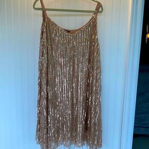 Torrid Size 4 Rose Gold Dress